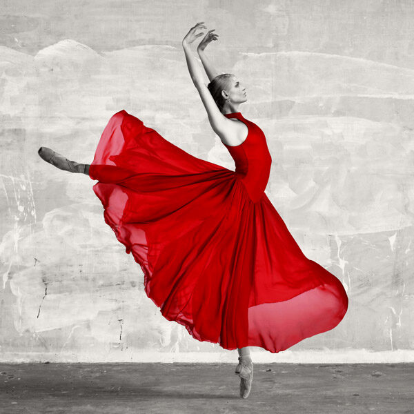 Ballerina in Red (detail)