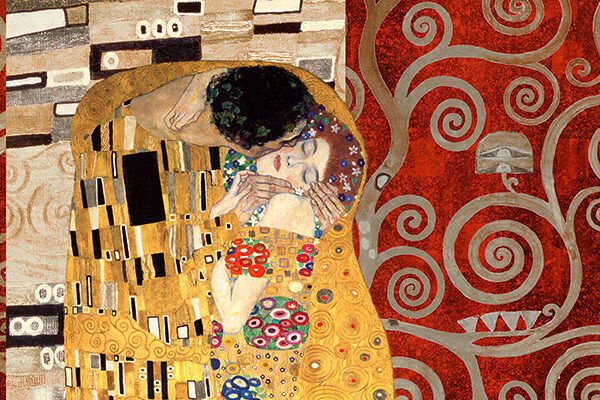 Klimt Patterns – The Kiss (Pewter)