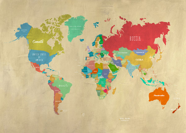 Modern Map of the World