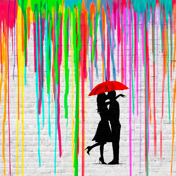 Romance in the Rain (detail)