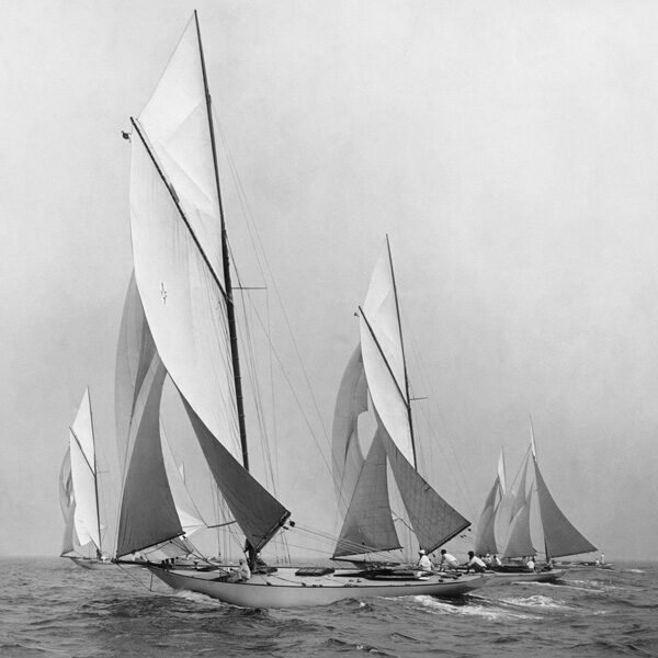 Sailboats Sailing Downwind