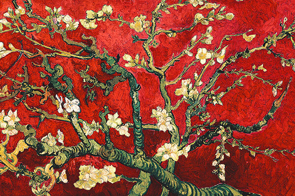 Van Gogh Deco – Mandorlo in fiore (red variation