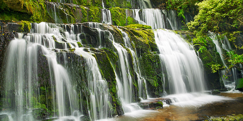 Waterfall Purakaunui Falls