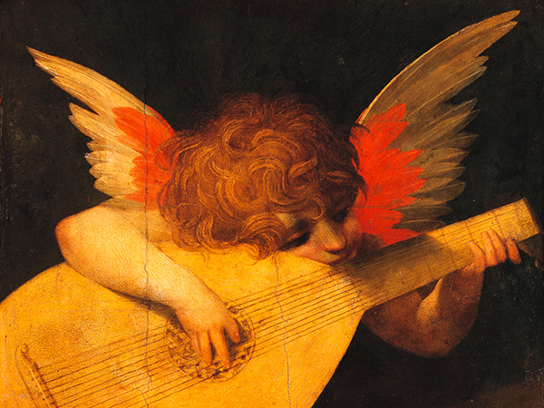 Angelo musicante (detail)