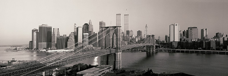 Brooklyn Bridge and Manhattan at Sunrise