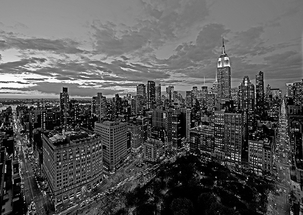 Chelsea and Midtown Manhattan (BW)