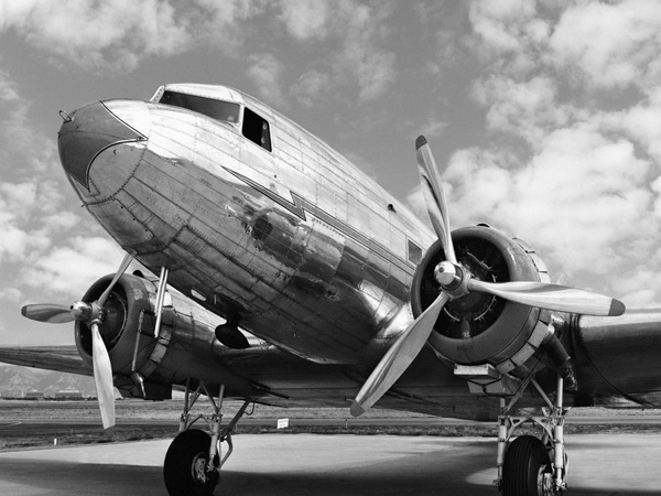 DC-3 in air field