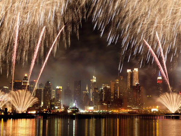 Fireworks on Manhattan
