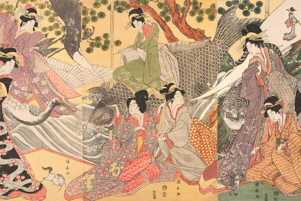 Kabuki players as the Eight Sennin