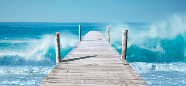 Ocean Waves on a Jetty