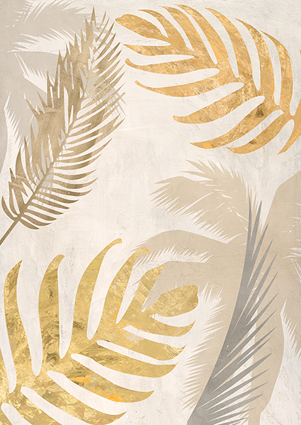 Palm Leaves Gold III