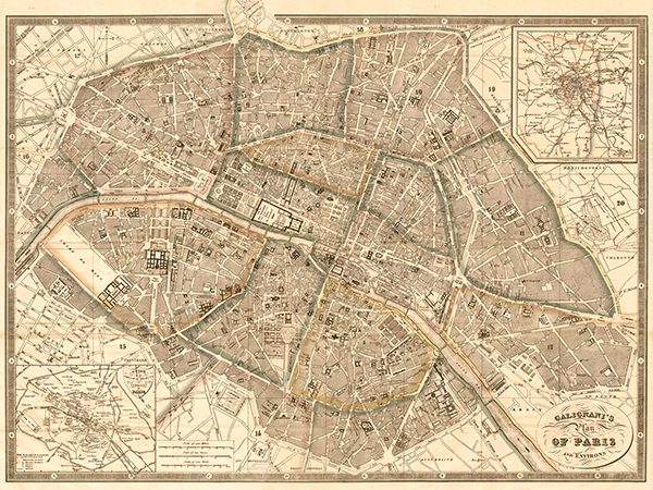 Plan of Paris and Environs