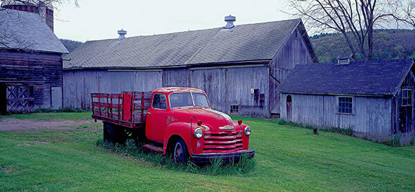 Red Vintage Pickup