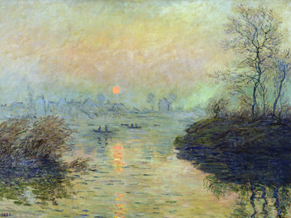 Sun Setting over the Seine at Lavacourt