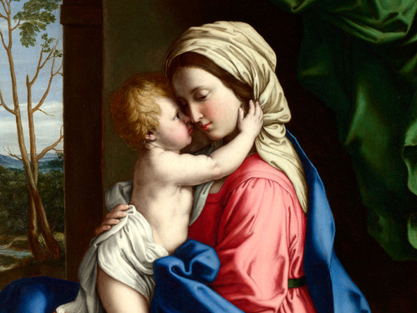 The Virgin and Child embracing (detail)