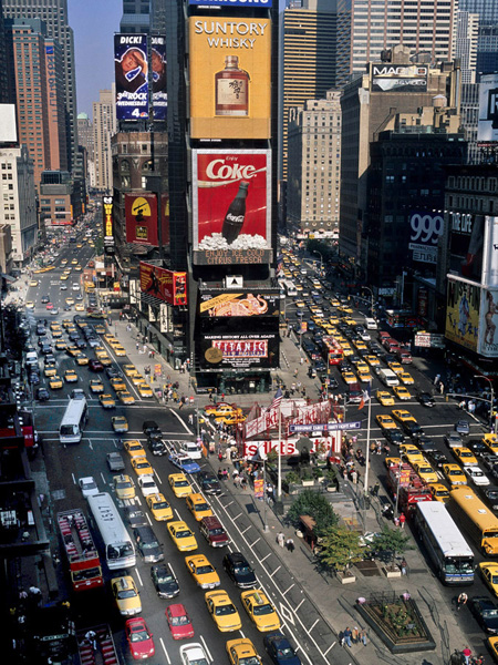 Traffic in Times Square