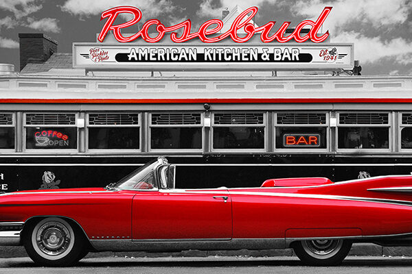 Vintage Beauty and Diner (Red)
