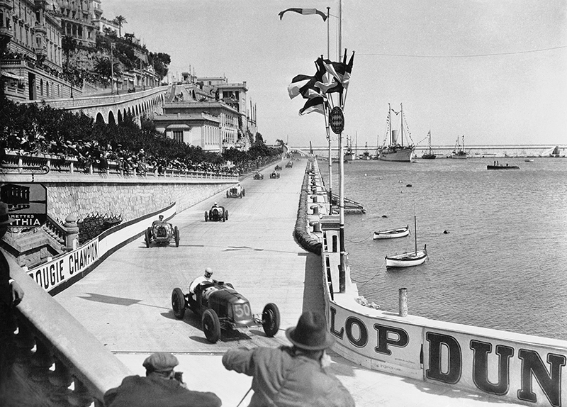 After the start of the 1931 Monaco Grand Prix