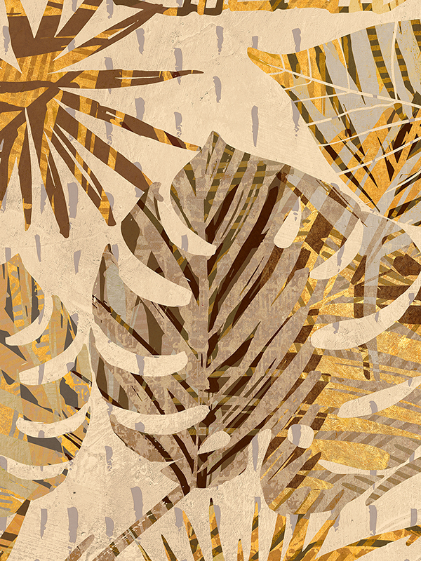 Golden Palms Panel III