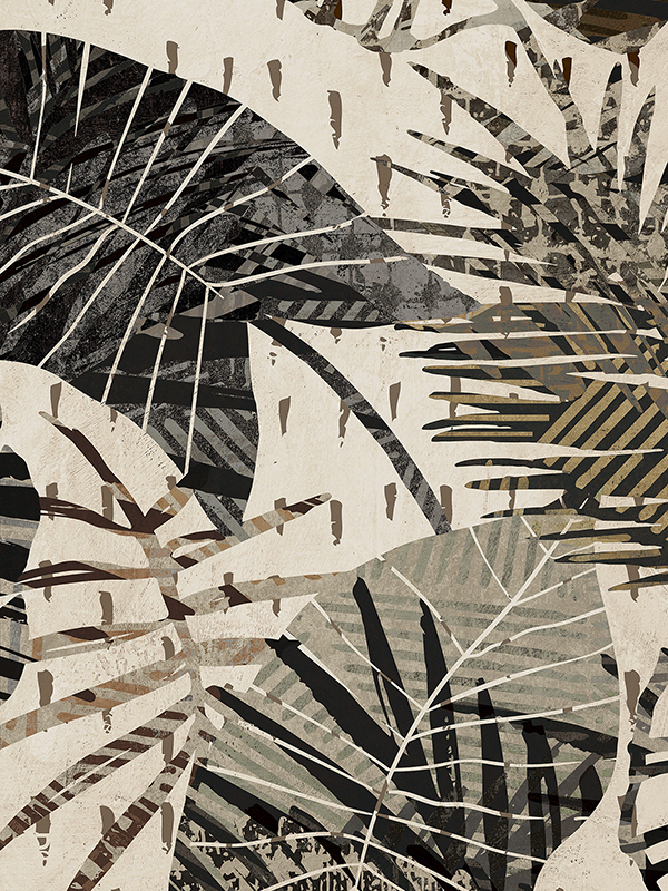 Grey Palms Panel I