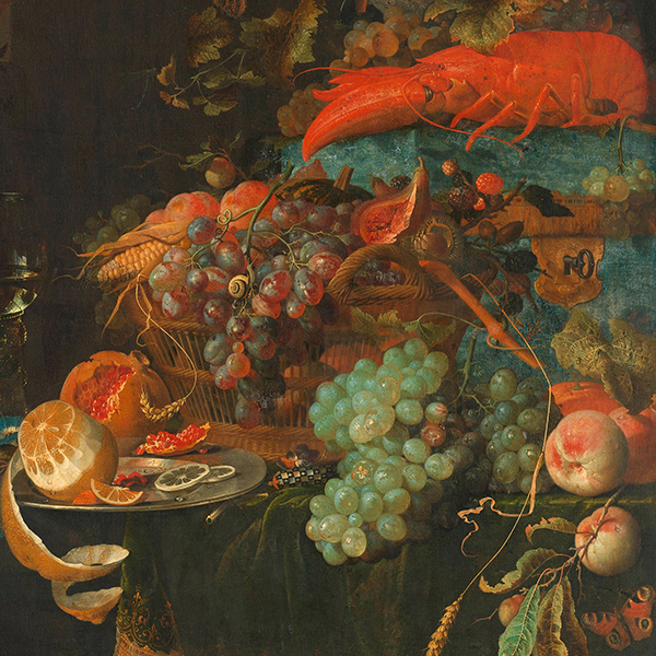 Still Life with Fruit and a Lobster (detail)